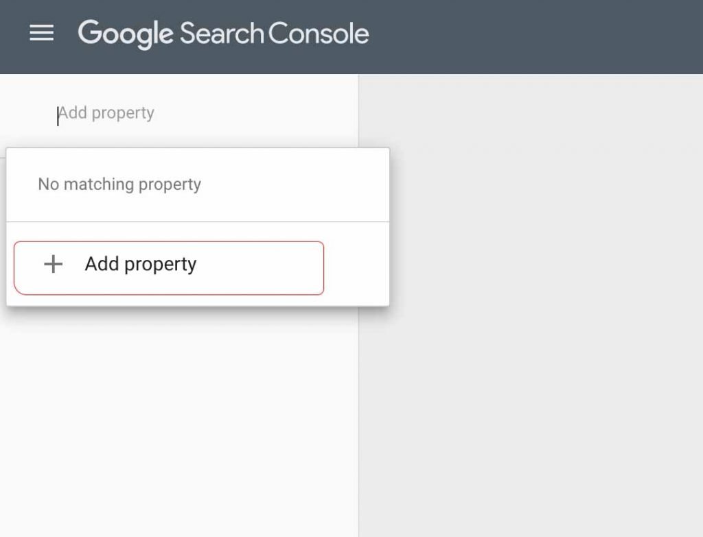 Add Property to Google